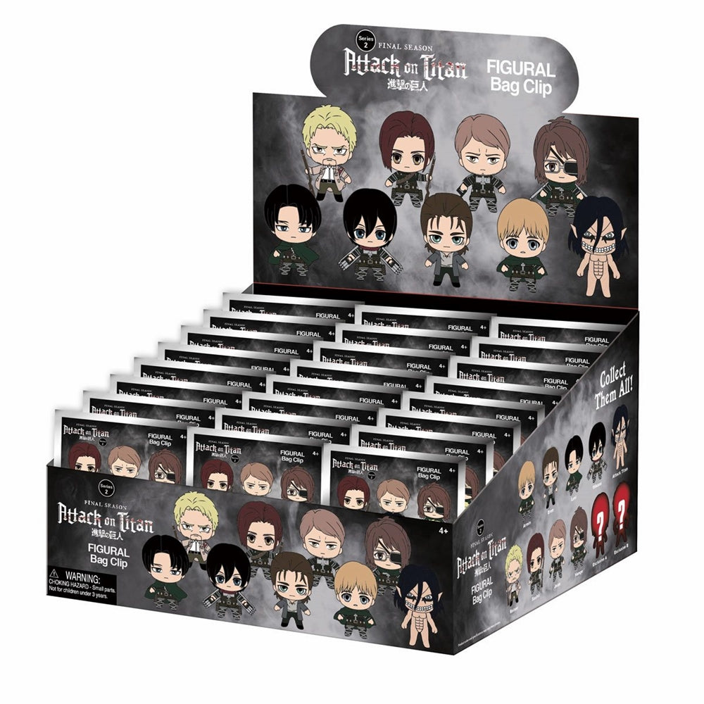 Attack on Titan 3D Foam Keyring Blind Bag Asst-Ser 2-24pcs PDQ