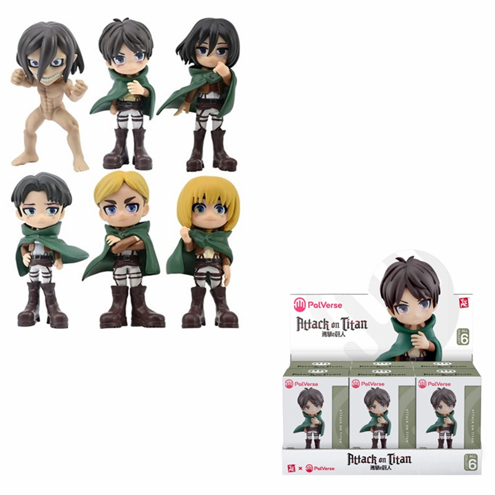 Attack on Titan Mini Figure Blind Box Asst-6pcs PDQ