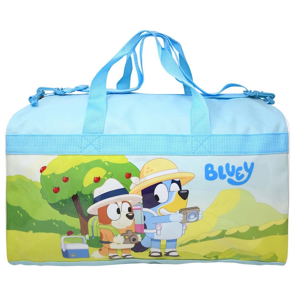 Bluey Duffle Bag with Printed PVC Side Panels