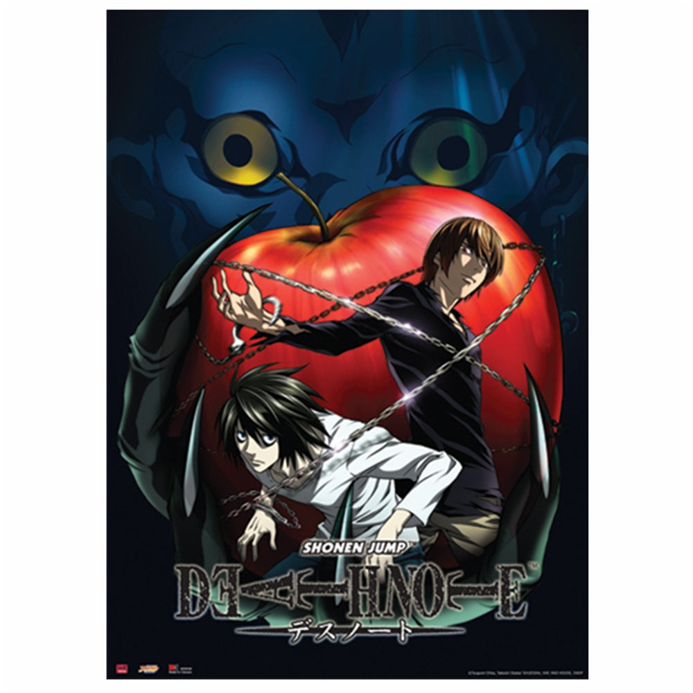 DEATH NOTE RYUK & APPLE WALL SCROLL