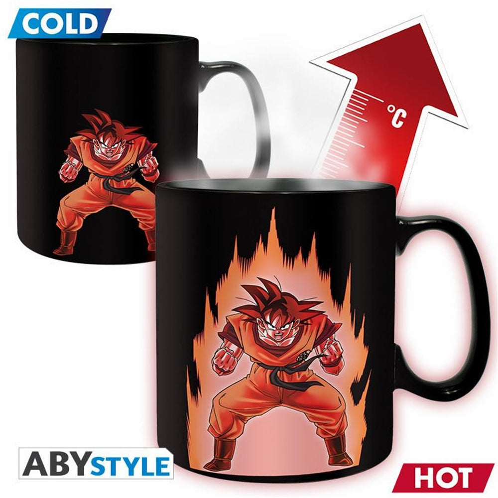 DRAGON BALL Goku Heat Change Mug(460ml) + Coaster Gift Set