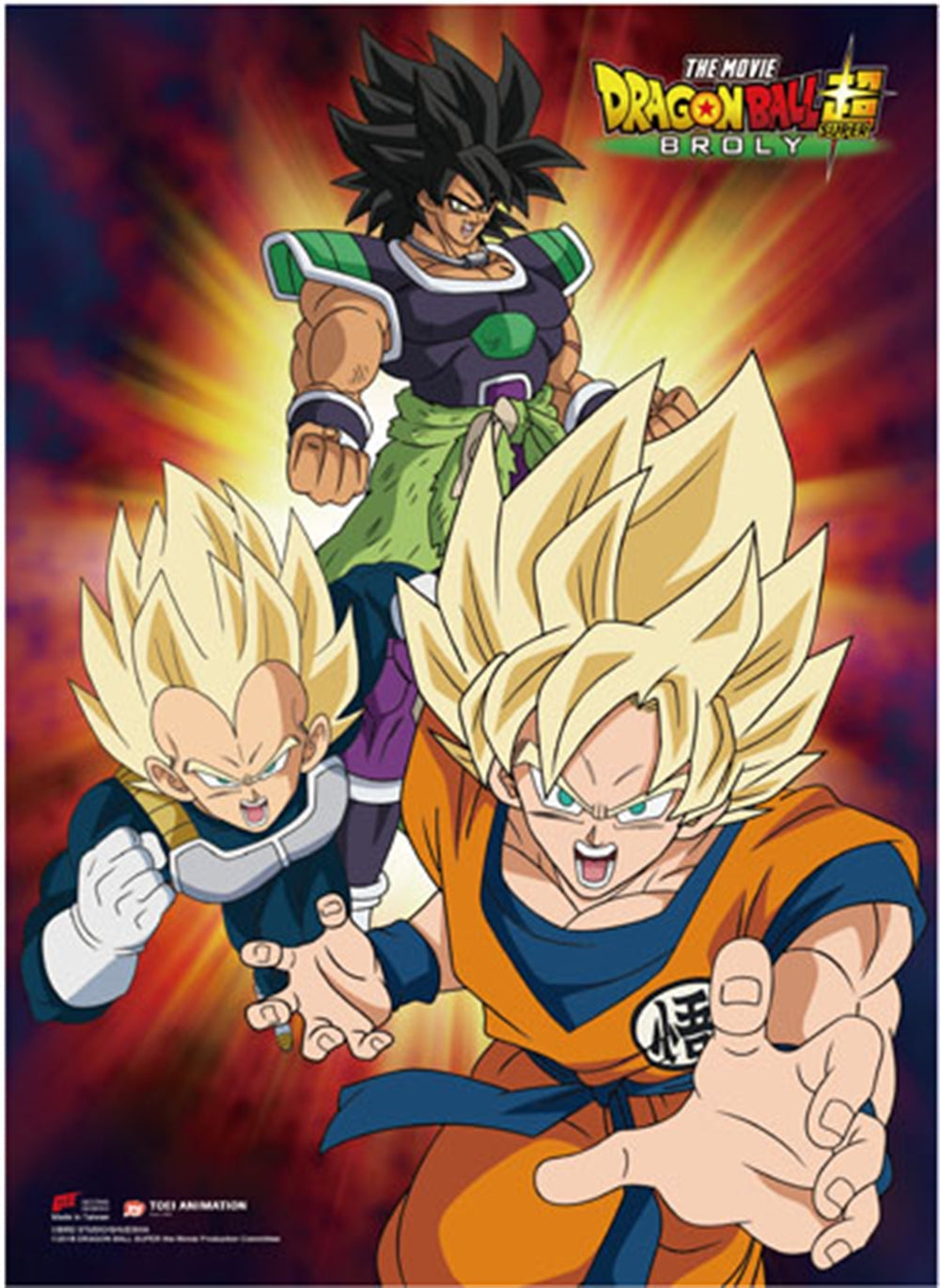 DRAGON BALL SUPER BROLY - GROUP 5 WALL SCROLL