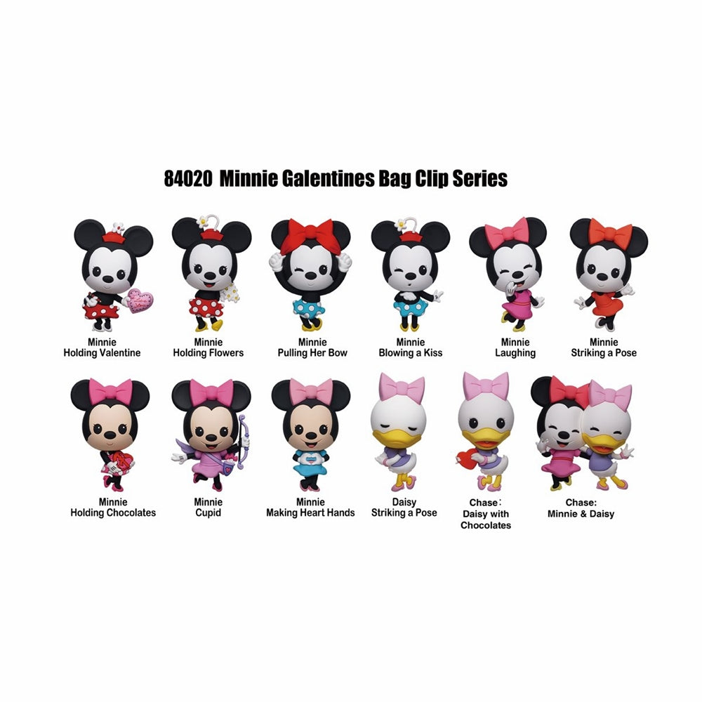 Disney Minnie Mouse 3D Foam Keyring Blind Bag Asst-24pcs PDQ