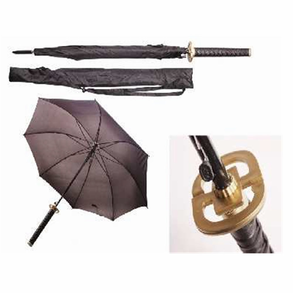 Heiwa (peace) Samurai Handle Sword Umbrella-Black