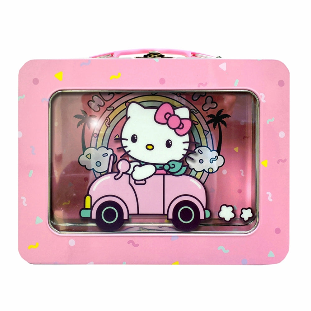 Hello Kitty XL Tin Lunchbox with Window