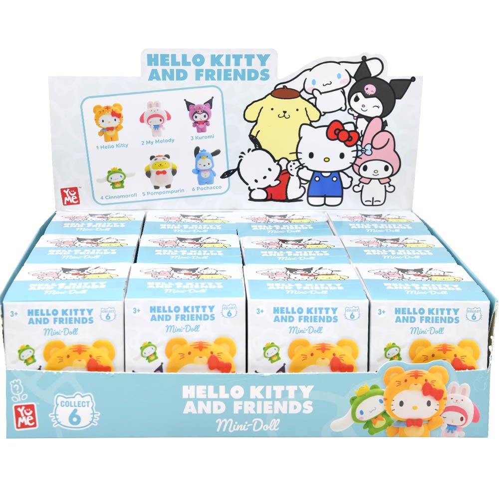 Hello Kitty and Friends Mini Figure Blind Box Asst-Forest Friends Series-12pcs PDQ