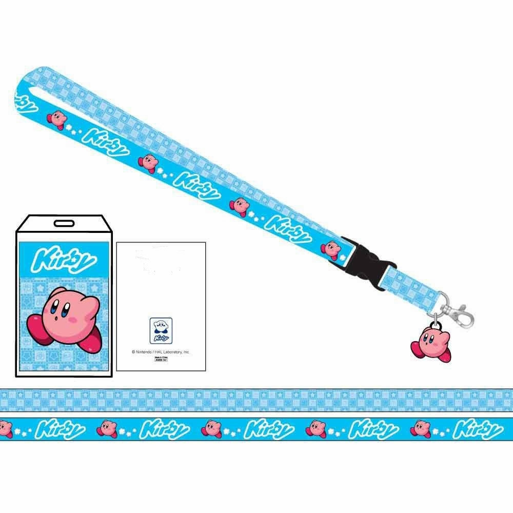 KIRBY LANYARD W/ RUBBER CHARM & ID HOLDER