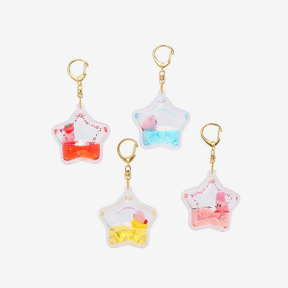 Kirby Puka Puka Star Water Keychain-Red
