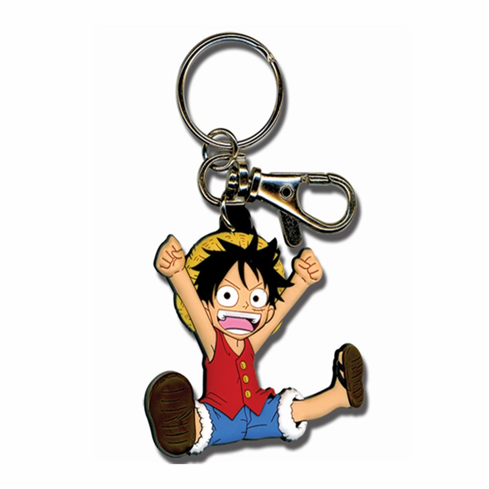 ONE PIECE SD LUFFY PVC KEYCHAIN