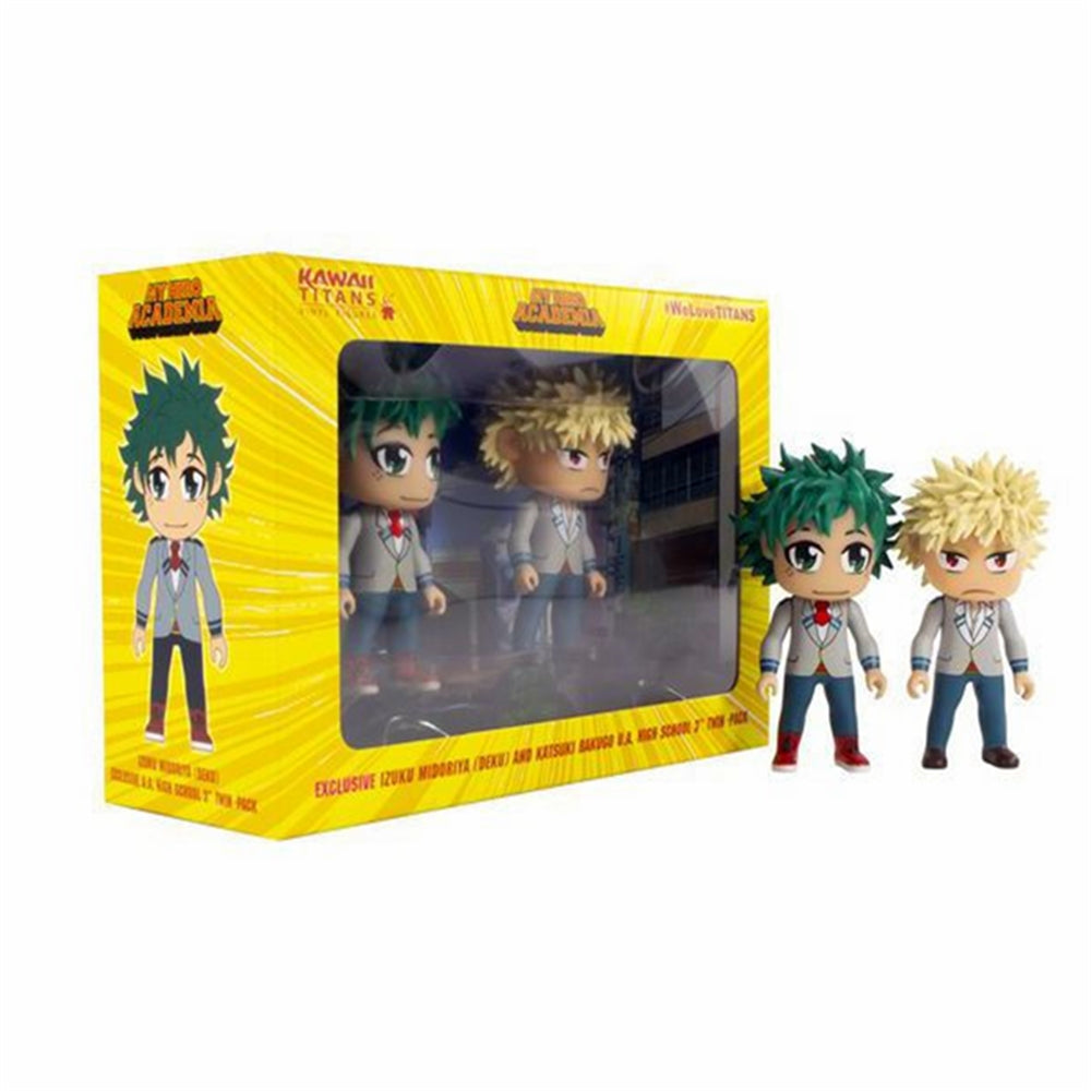 MY HERO ACADEMIA KAWAII TITANS SCHOOL DEKU & BAKUGO 3IN FIG 2PK