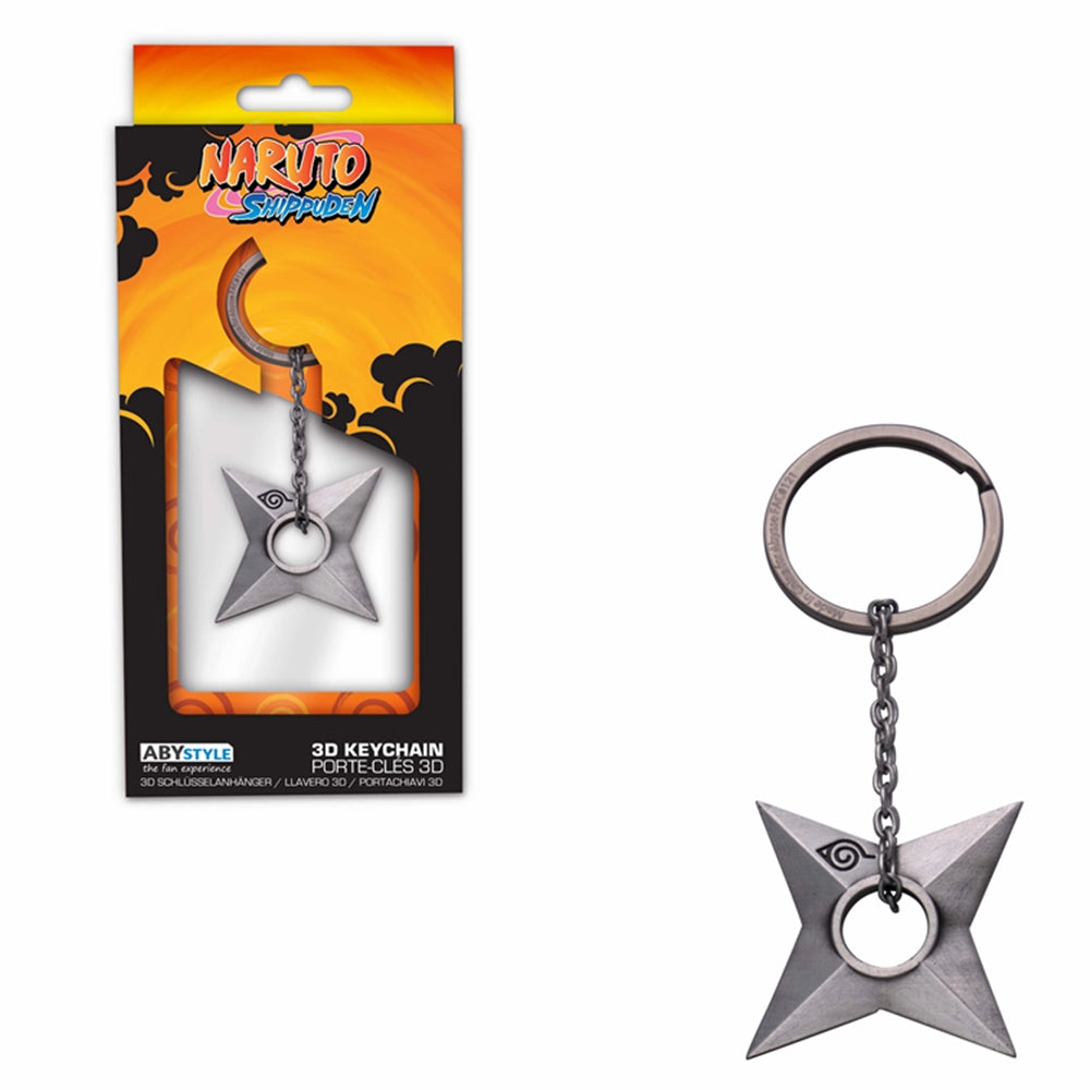 NARUTO SHIPPUDEN - Shuriken 3D Metal Keychain