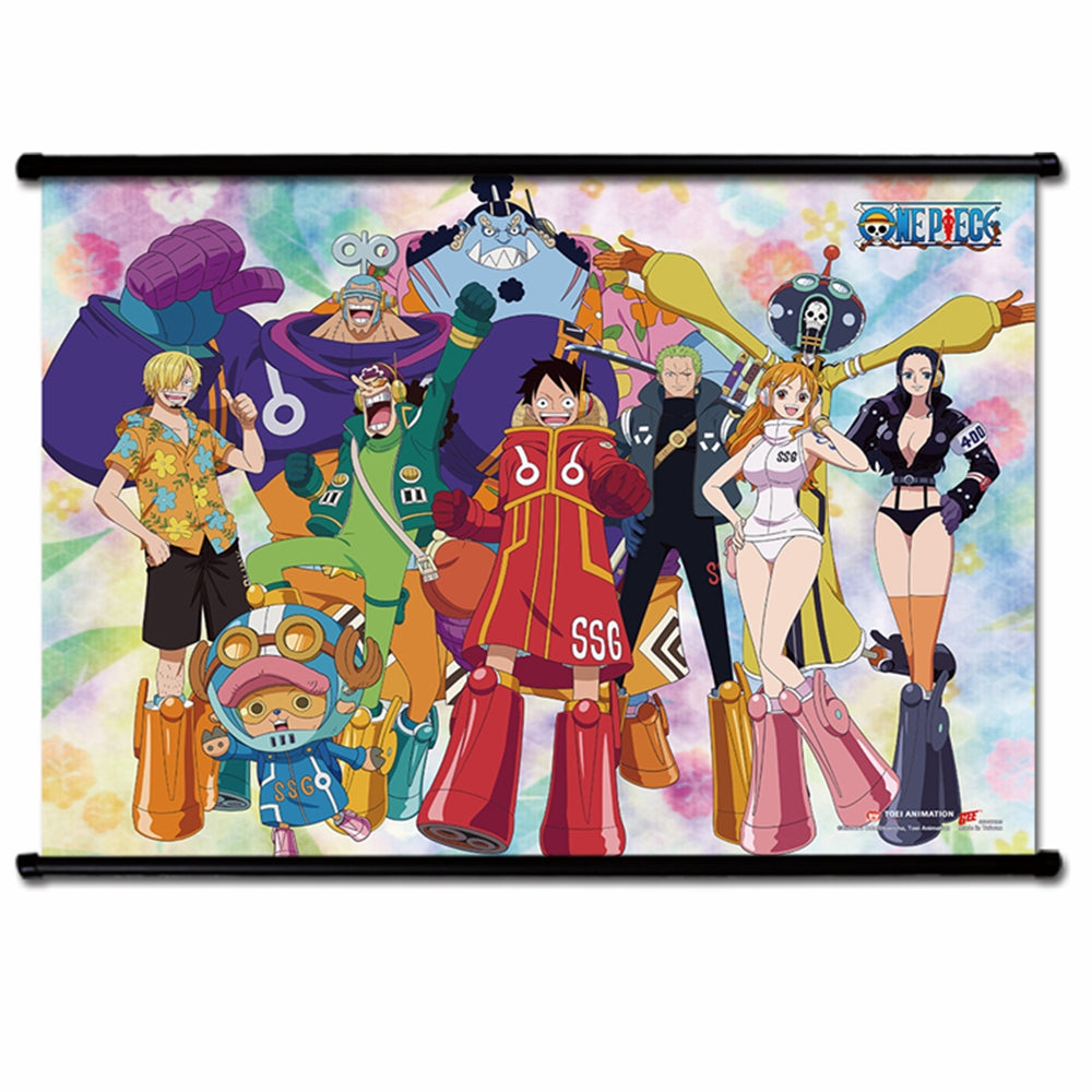 ONE PIECE - FUTURE ISLAND EGGHEAD GROUP WALL SCROLL