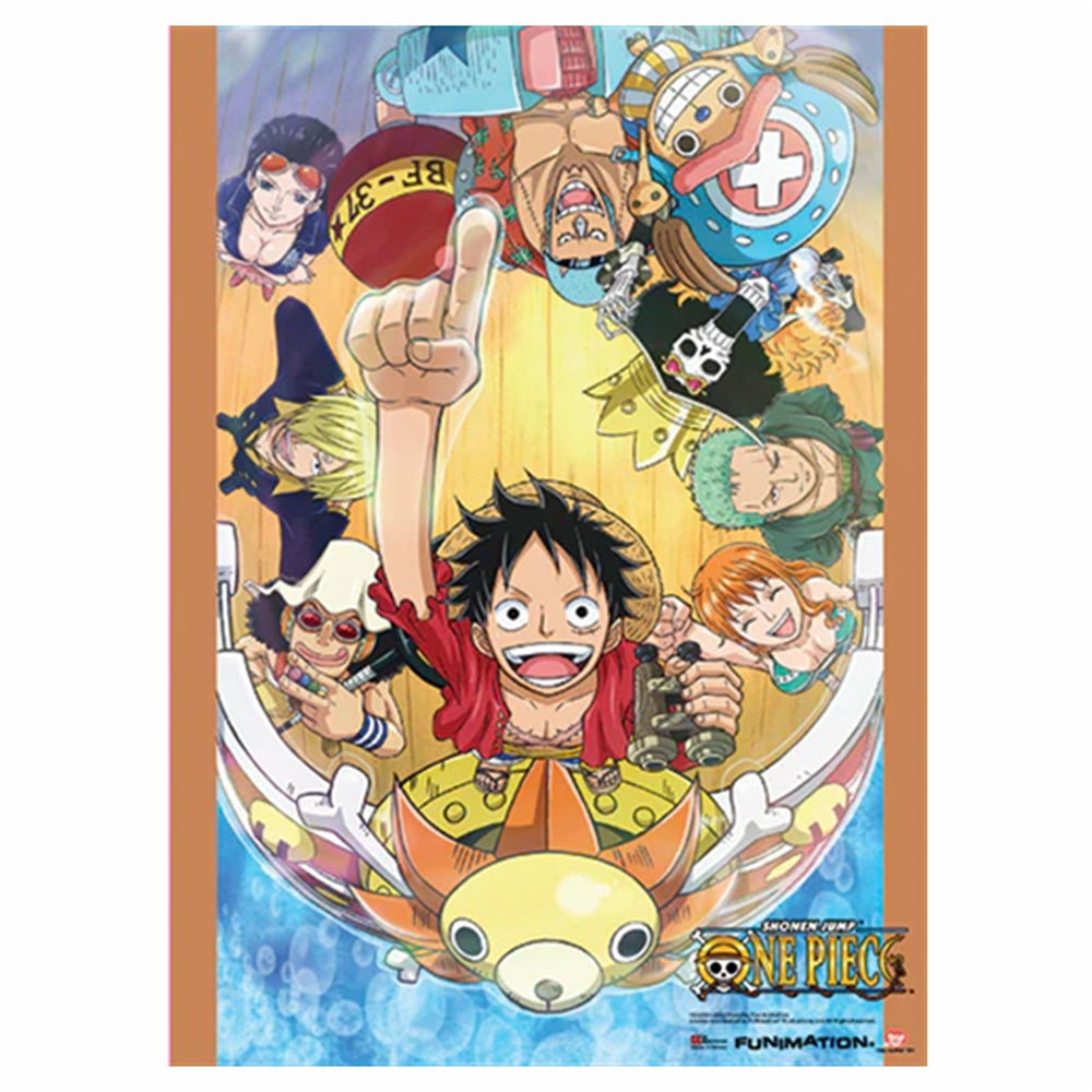 ONE PIECE GROUP GO ON BOARD WALLSCROLL