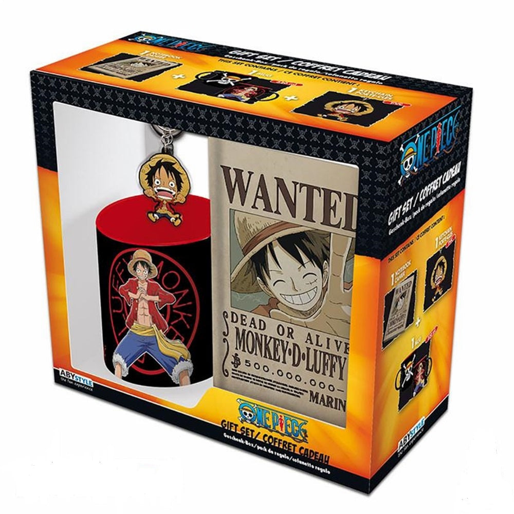 One Piece Mug +Keyring + Luffy Notebook Gift Set Box