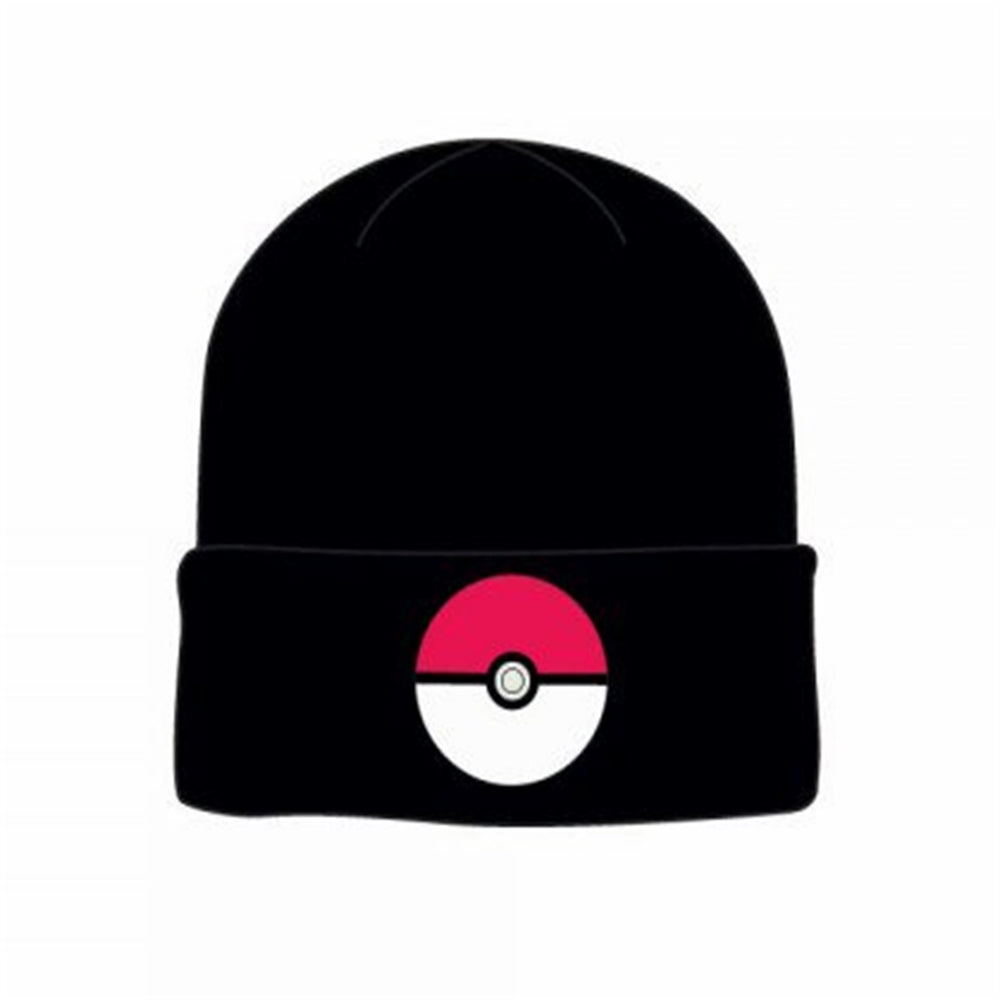 POKEMON POKE-BALL BLACK KNIT CAP