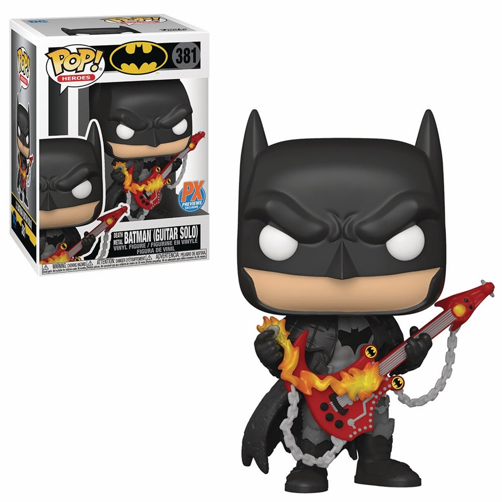 POP! Heroes #381-Batman-Death Metal Batman w/ Guitar-PX Exclusive-Max 6pcs