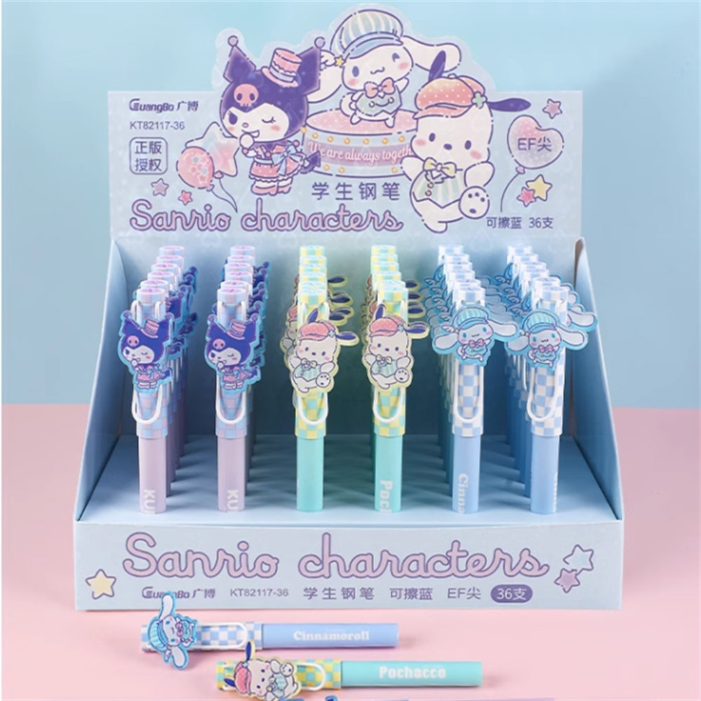 Sanrio Character Patch Ink Pen Asst-36pcs PDQ