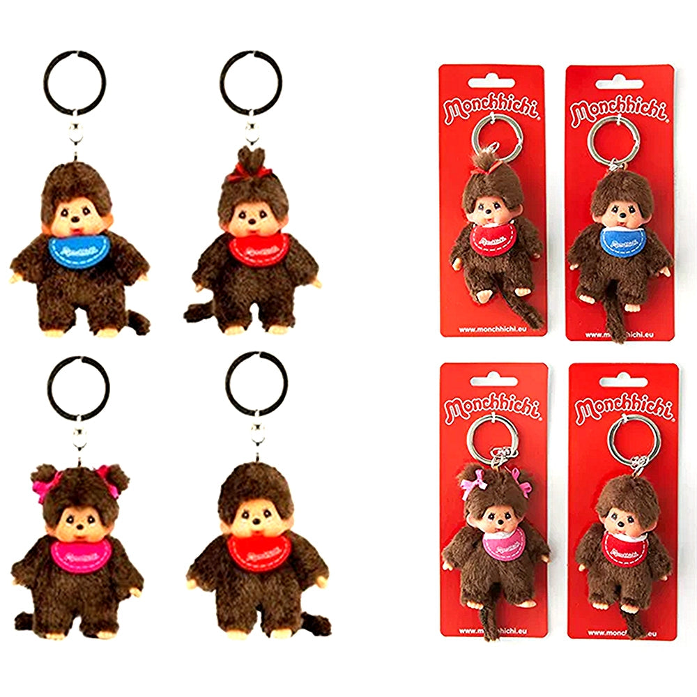 Sekiguchi Original MONCHHICHI Plush Keychain Asst-Set of 12