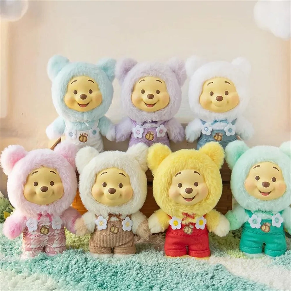 TOPTOY-Winnie the Pooh Candy Bear Series Vinyl Plush Asst-6pcs DPQ
