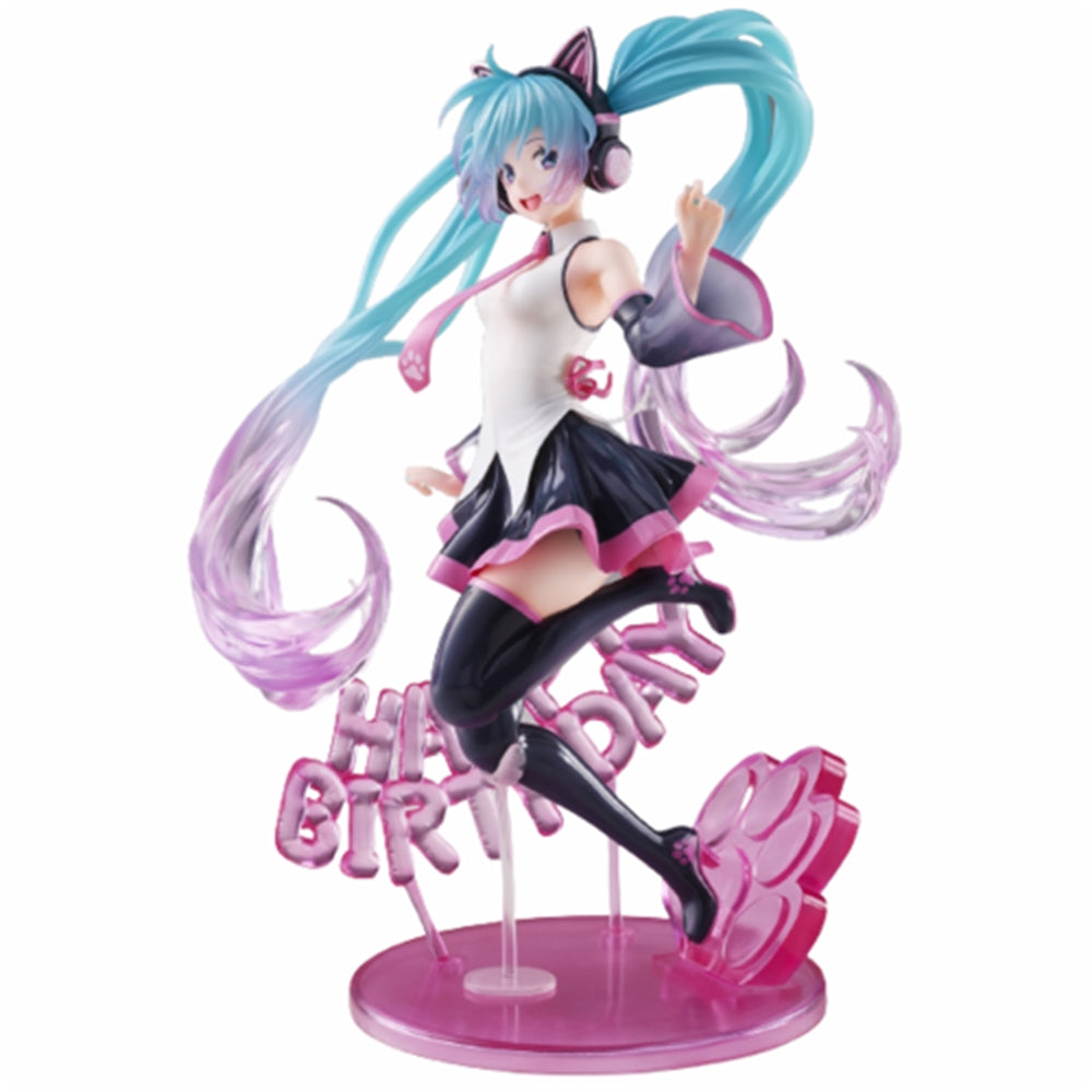 Hatsune Miku 14th Anniversary AMP Figure-Happy Cat Ver.