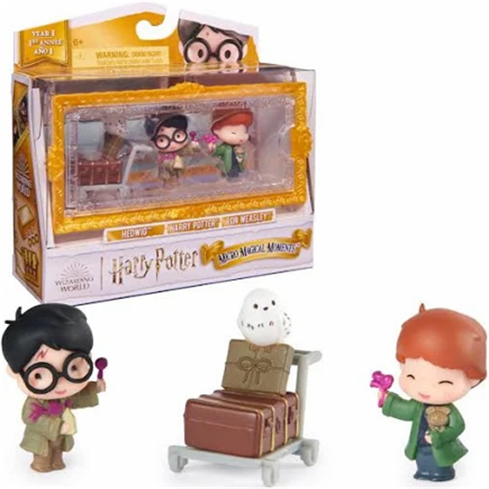 Wizarding World Harry Potter, Micro Magical Moments 3pk Mini Figure