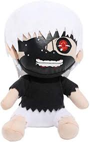 Tokyo Ghoul-Kaneki White Hair Sitting Pose Plush
