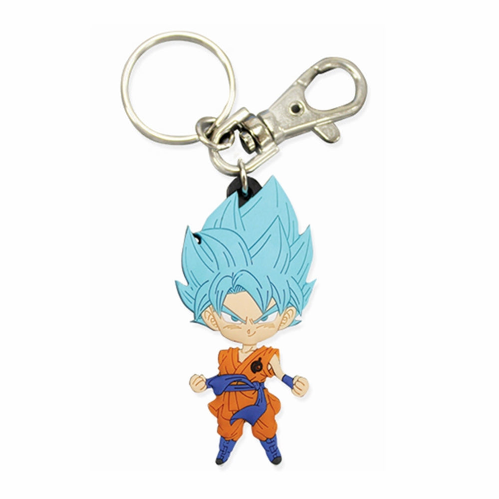 DBZ Super-SD SSGod SSGoku #2 PVC Keychain