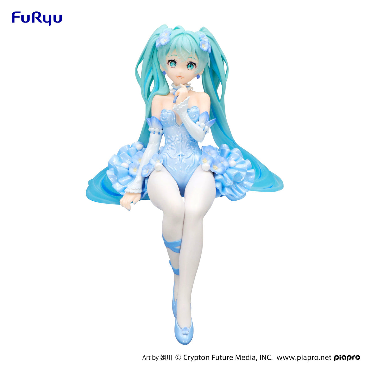 Furyu: Hatsune Miku - Noodle Stopper Figure -Flower Fairy Nemophila Pail Blue Color ver.- Figure
