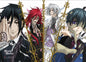 BLACK BUTLER SEBASTIAN, GRELL, ASH & CIEL WALL SCROLL