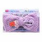 BT21 Baby Plush Spa Teddy Headband with Tata + Cooky Purple Bow in a Display Box