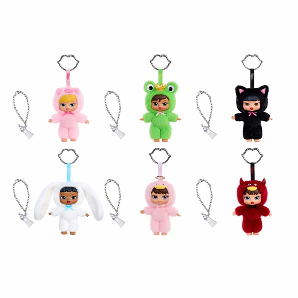 Bratz Bratziez Iconz Series Plush Blind Box with Charm Clip and Accessory(1 Surprised Plush)