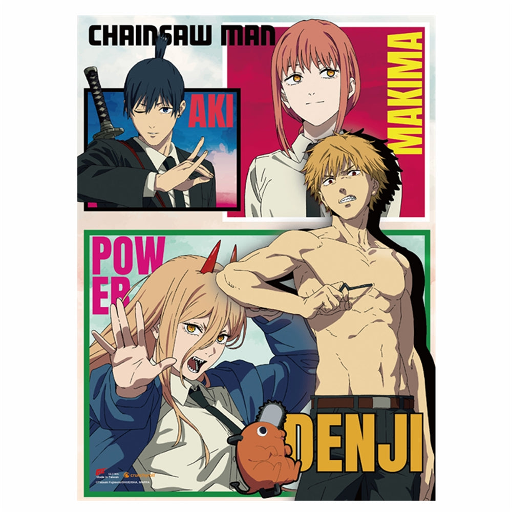 CHAINSAW MAN - DENJI & POWER GROUP WALL SCROLL