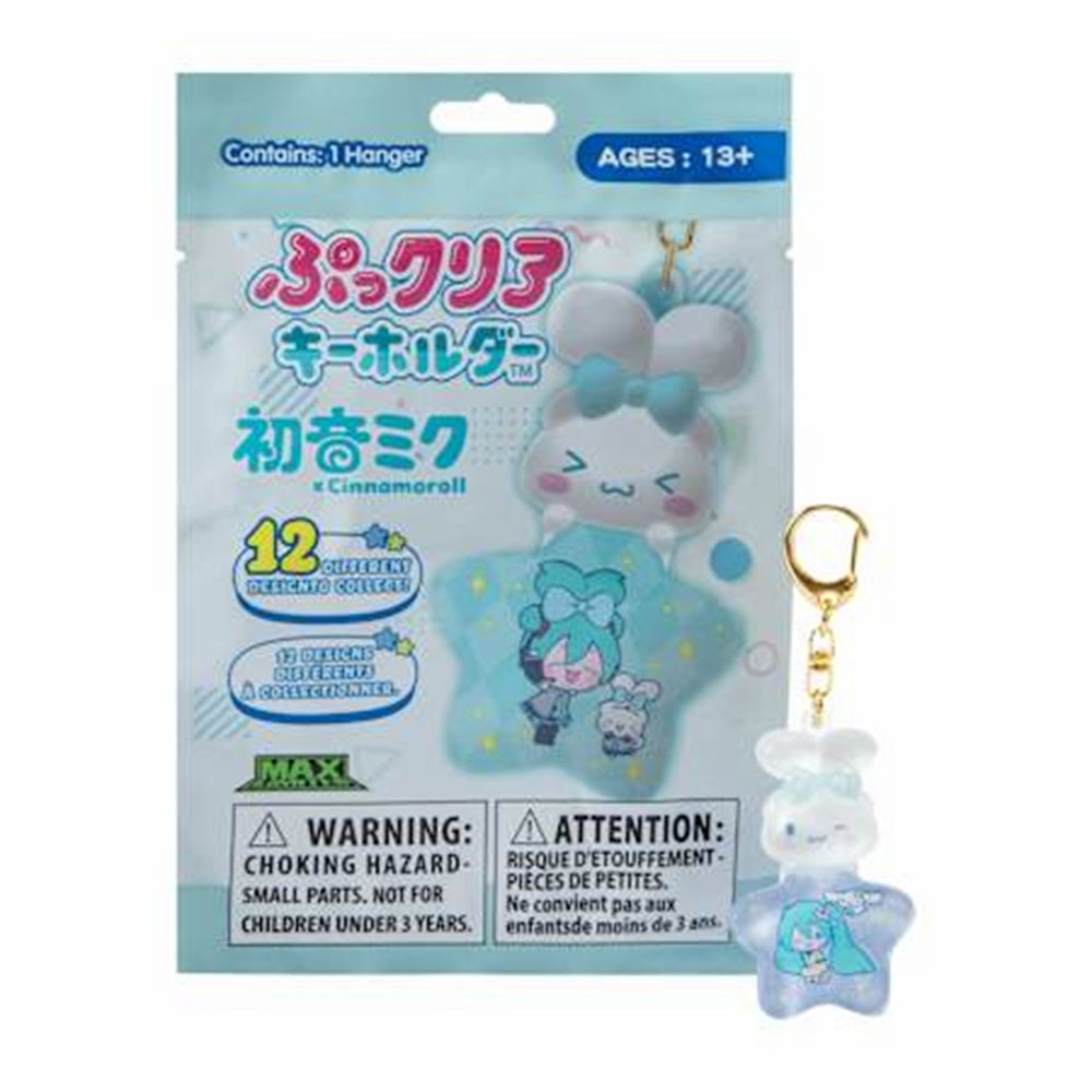 CINNAMONROLL X MIKU CHARM KEYCHAIN BLIND BAG ASST-24pcs PDQ