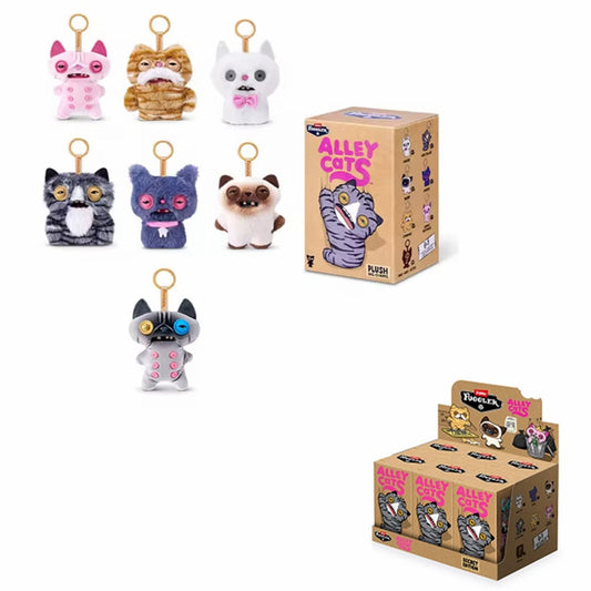 Fuggler Mini Alley Cat 5" Plush Keyrings Blind Box Asst-6pcs PDQ