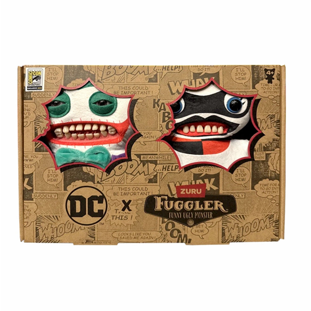 Fuggler x DC Comics 9 Inch Plush Asst-Ser 1-Harley Quinn & Joker-Set of 2