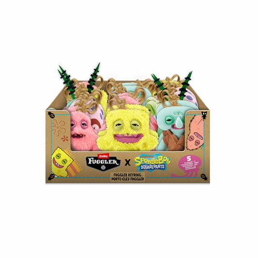Fuggler x Spongebob 5" Plush Keyrings Asst-24pcs PDQ