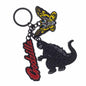 GODZILLA & MOTHRA METAL KEYCHAIN