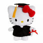 HELLO KITTY - BLACK 10.5 IN PLUSH IN CAP AND GOWN