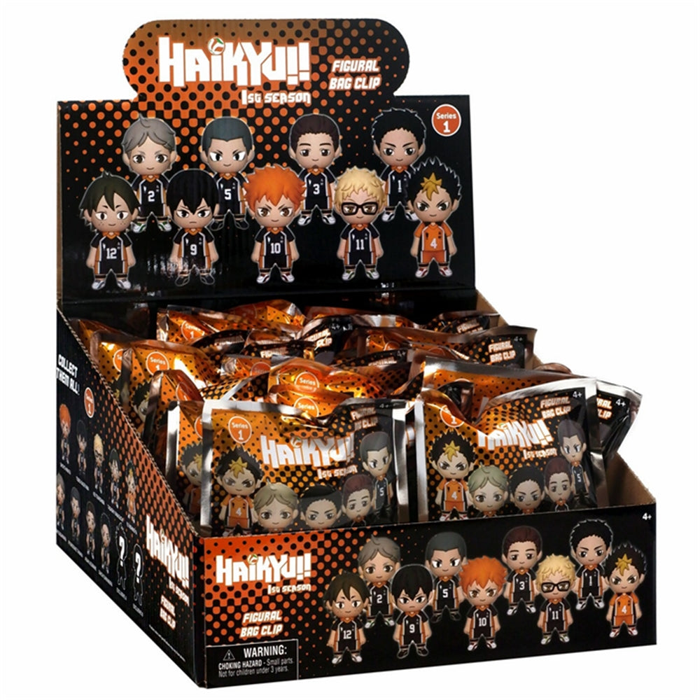 Haikyuu!! 3D Foam Keyring Asst-24pcs PDQ
