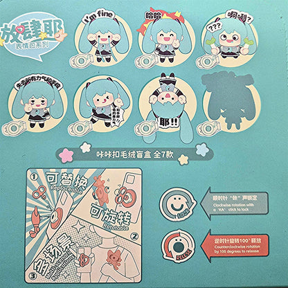 Hatsune Miku Emoji Kakalok Magnet Clip Plush Blind Box Asst-6pcs PDQ
