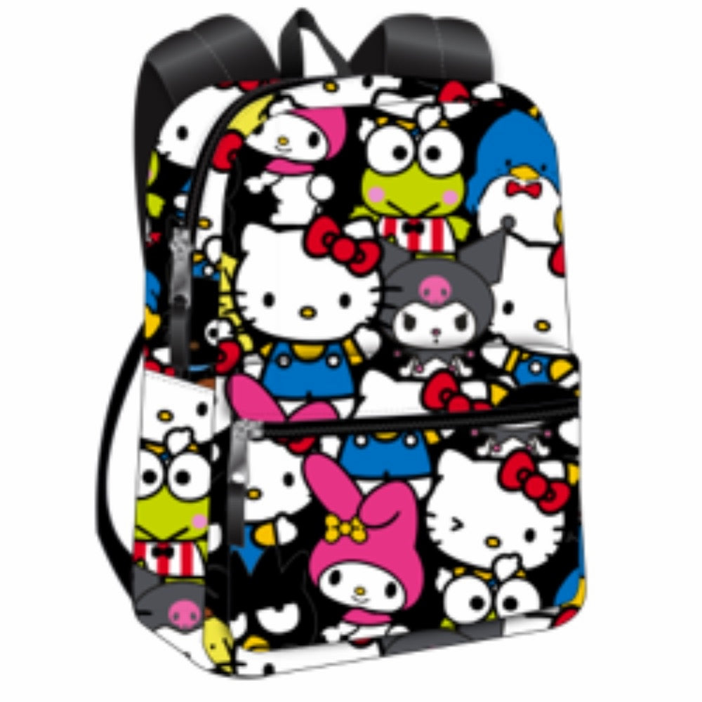 Sanrio Hello Kitty & Friends All Over Print w/ Front Pocket 16 Inch Backpack