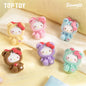 Hello Kitty Teddy Bear Pajamas Series Plush Pendant Blind Box -6pcs PDQ(No Online Resale)