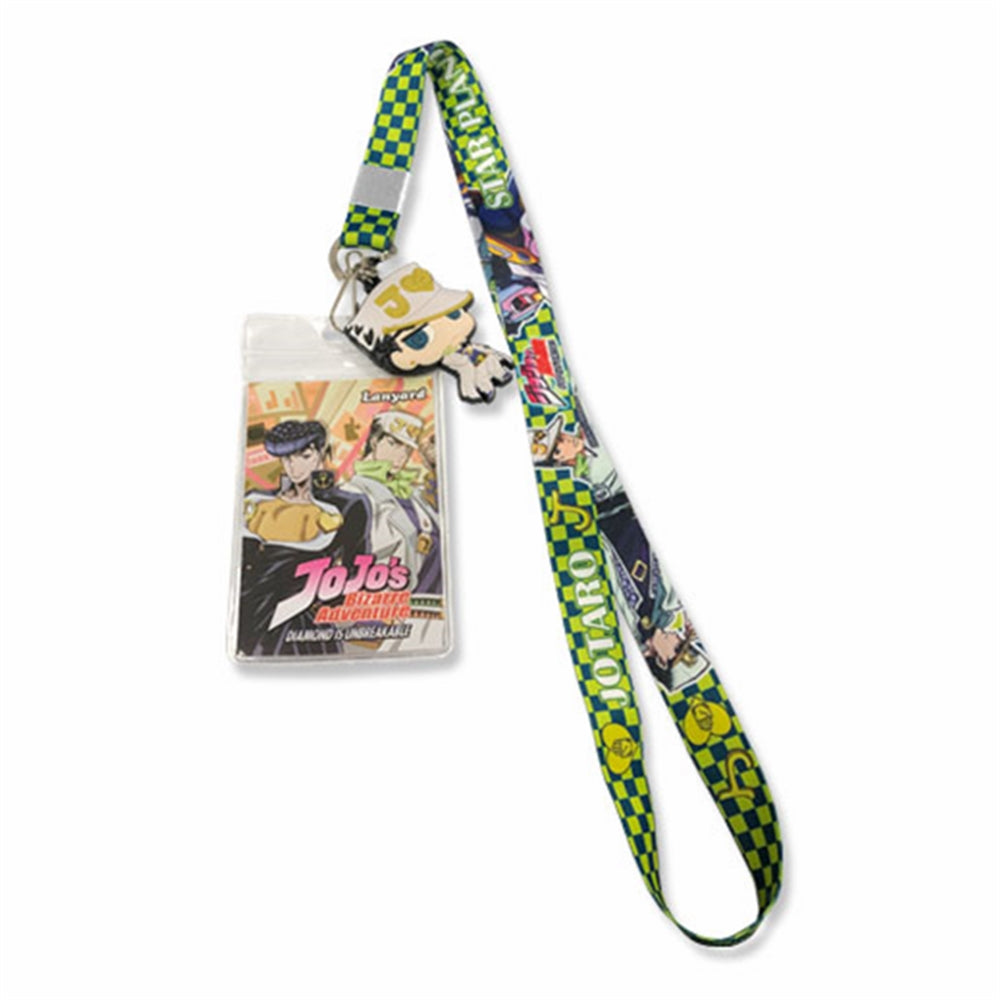 JOJO - JOTARO & STAR PLATINUM LANYARD w/ID Holder & Charm