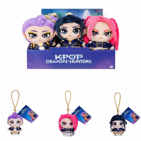 KPOP DEMON HUNTERS - 4" PLUSH CLIP-ON ASST - 12pcs PDQ