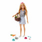 Mattel  Barbie Love Pets Doll with Puppy& Bunny and Accessories Play Set