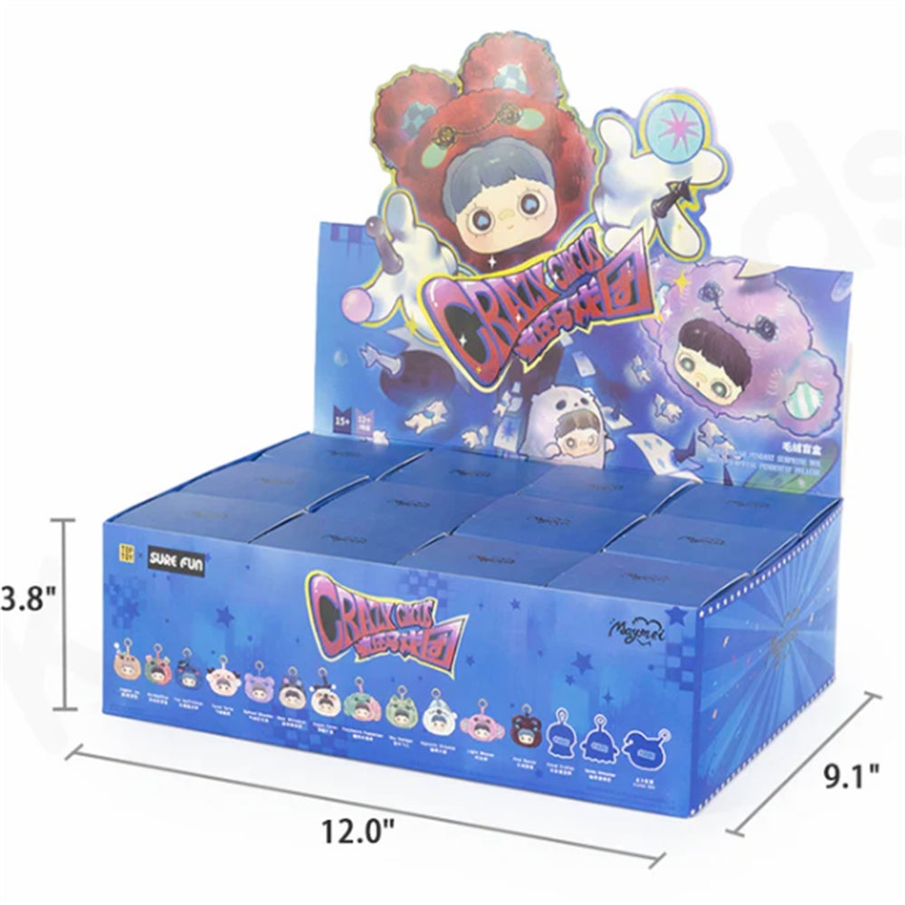 Maymei Crazy Circus Vinyl Plush Pendant Blind Box Asst-12pcs PDQ