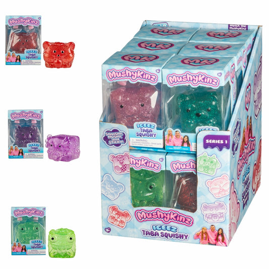 MushyKinz ICEEZ Clear Glitter Collectible Squishy Assortment -12pcs PDQ