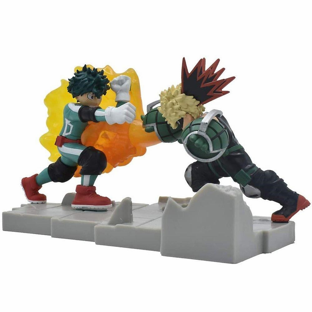 My Hero Academia Mega Buildable Figure Diorama Box- Deku w/Bakugo