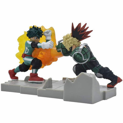 My Hero Academia Mega Buildable Figure Diorama Box- Deku w/Bakugo