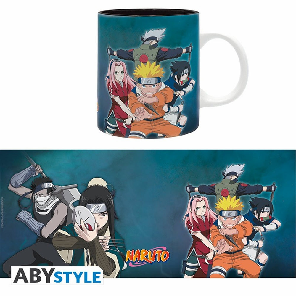 NARUTO - Mug - 320 ml - Team 7 vs Haku/Zabuza